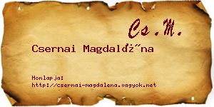 Csernai Magdaléna névjegykártya